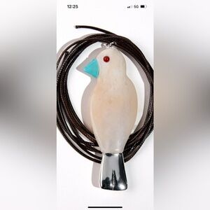 Zara parrot cord necklace new